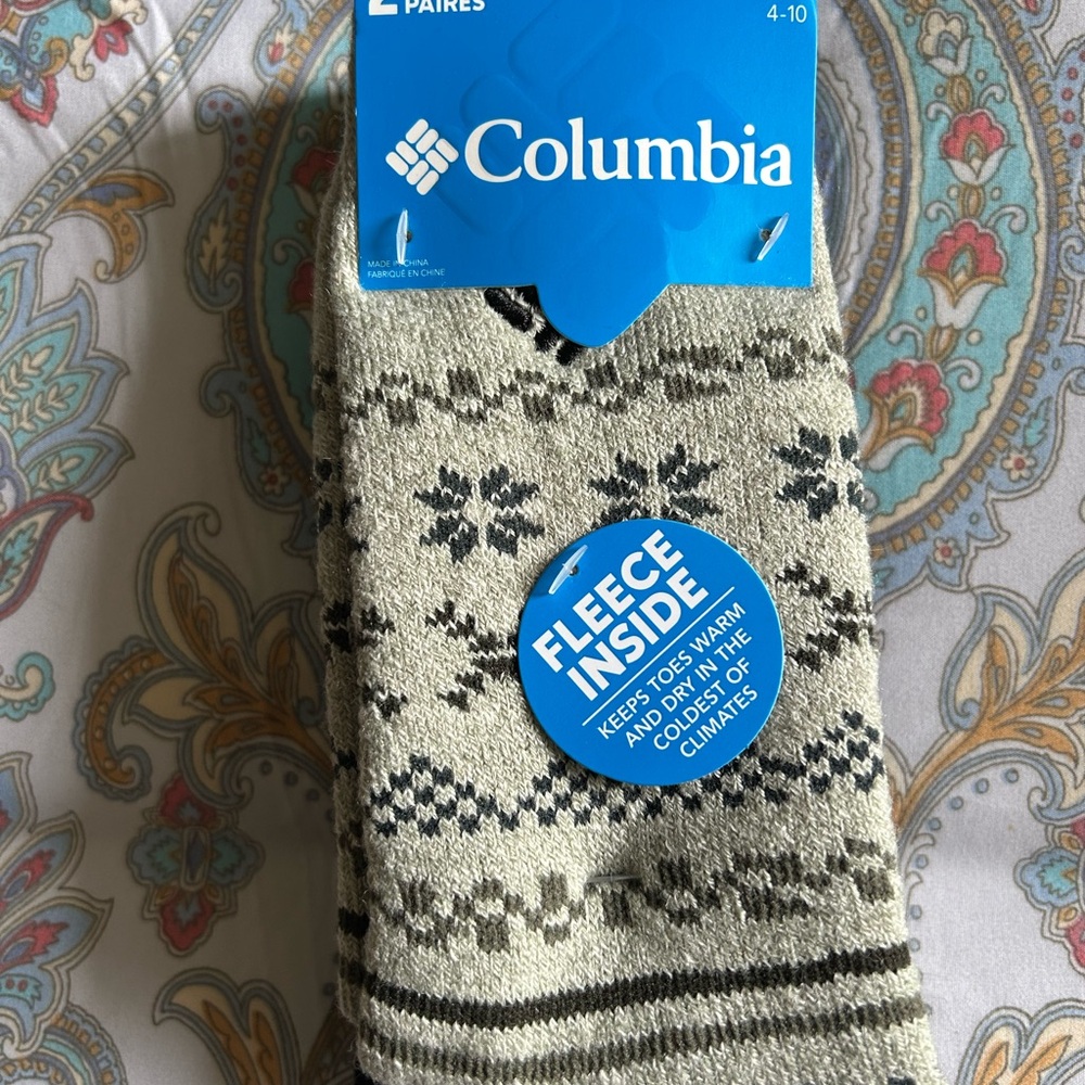Columbia Gray Patterned Socks